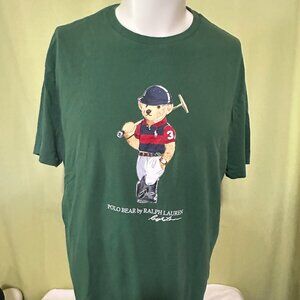 Polo Bear by Ralph Lauren Men's Green T Shirt Size XL